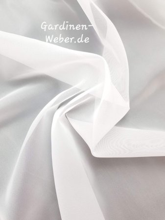 Voile uni weiß 300 cm. klassisch