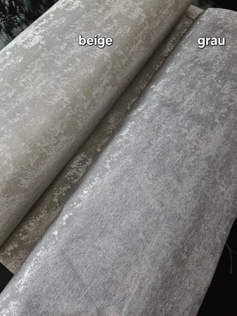 Dekostoff grau & beige B-145 cm. Betonoptik