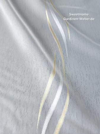 Voile Storenstoff Scherli beige B-300 cm.