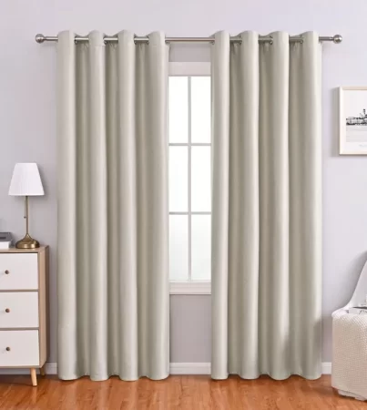 Ösenschal beige Blackout 245/140 cm. Soft