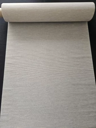 Schiebegardinenstoff Bambusoptik beige 60cm. breit