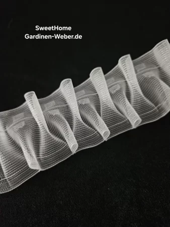 100 m. Smokband Gardinenband B-5 cm. transparent