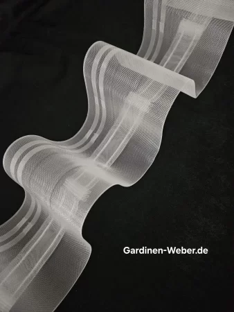 Wellenband mit Steg Eliza Gardinenband 1:1,7 B-10cm.